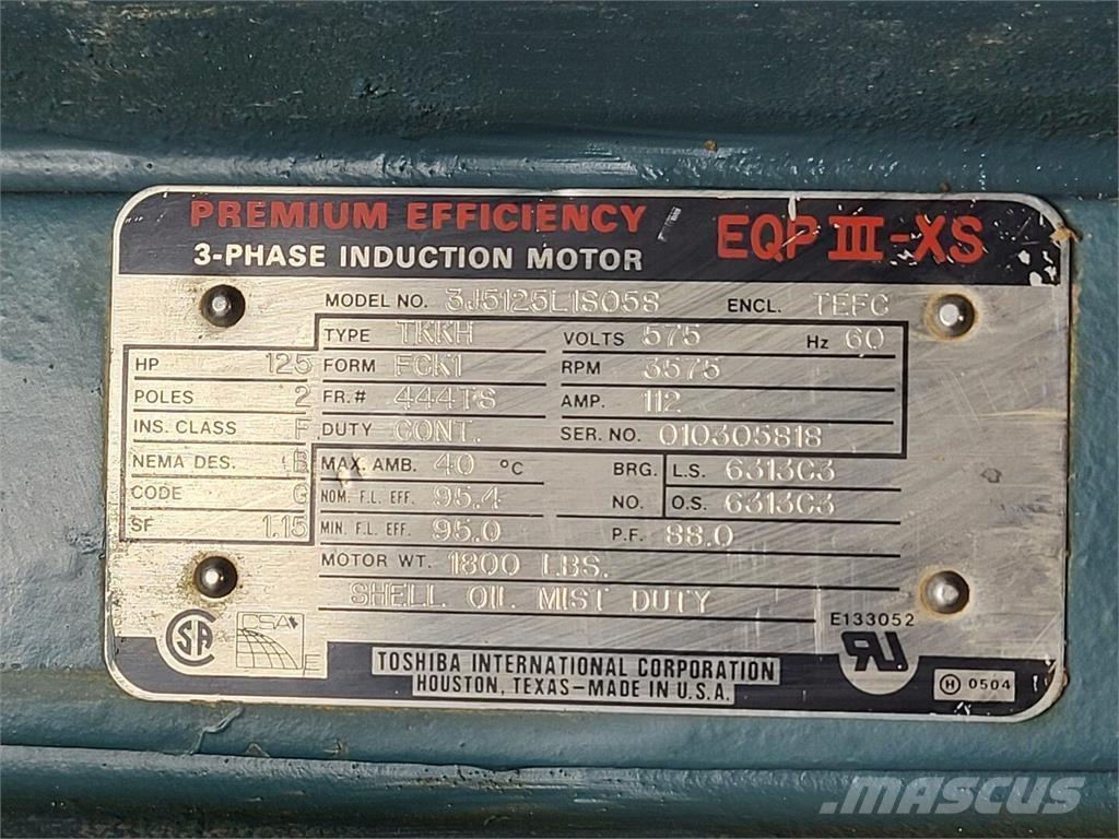  TOSHIBA 3J5125L1S058 Priemyselné motory