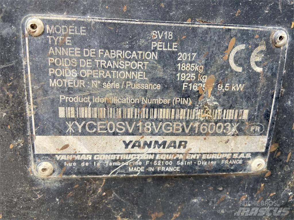 Yanmar SV18 Mini rýpadlá < 7t