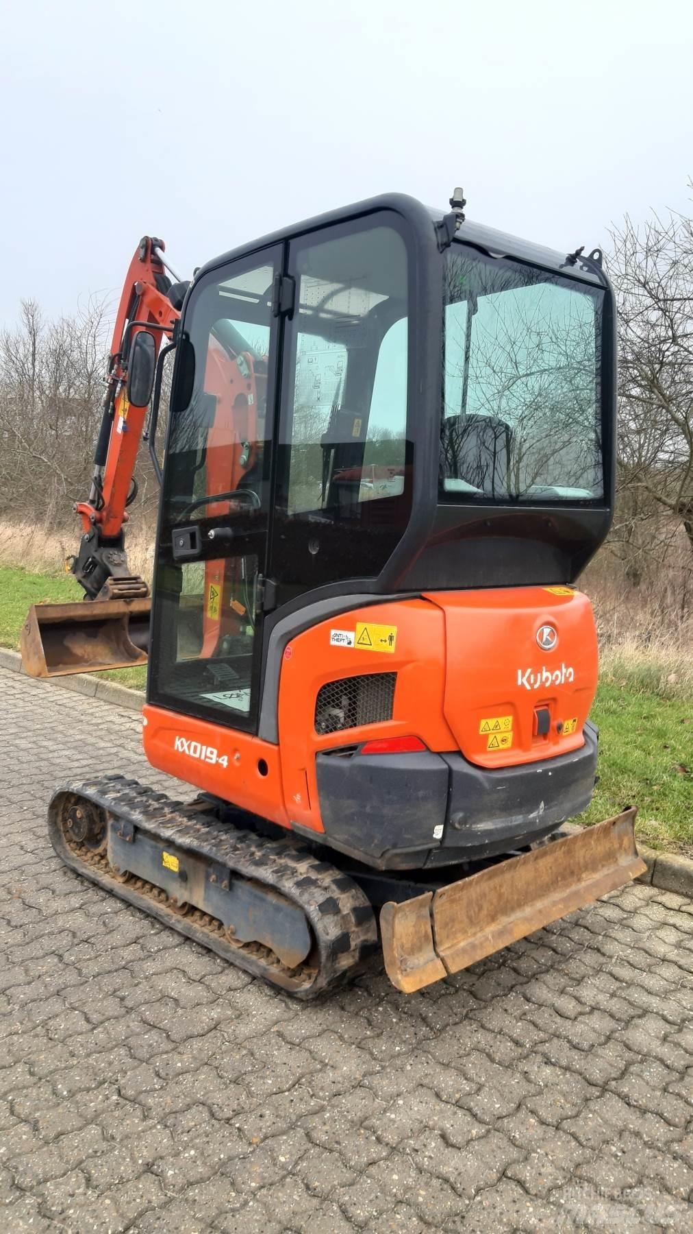 Kubota KX019-4 Mini rýpadlá < 7t