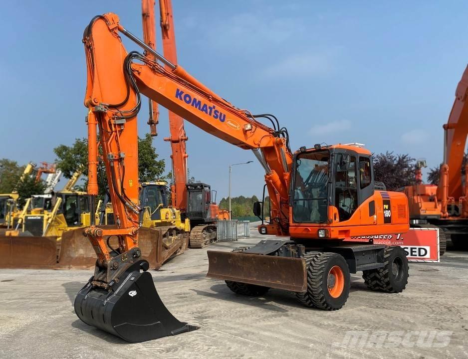 Komatsu PW180-7EO Kolesové rýpadlá