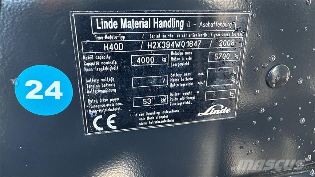 Linde H40D Dieselové vozíky