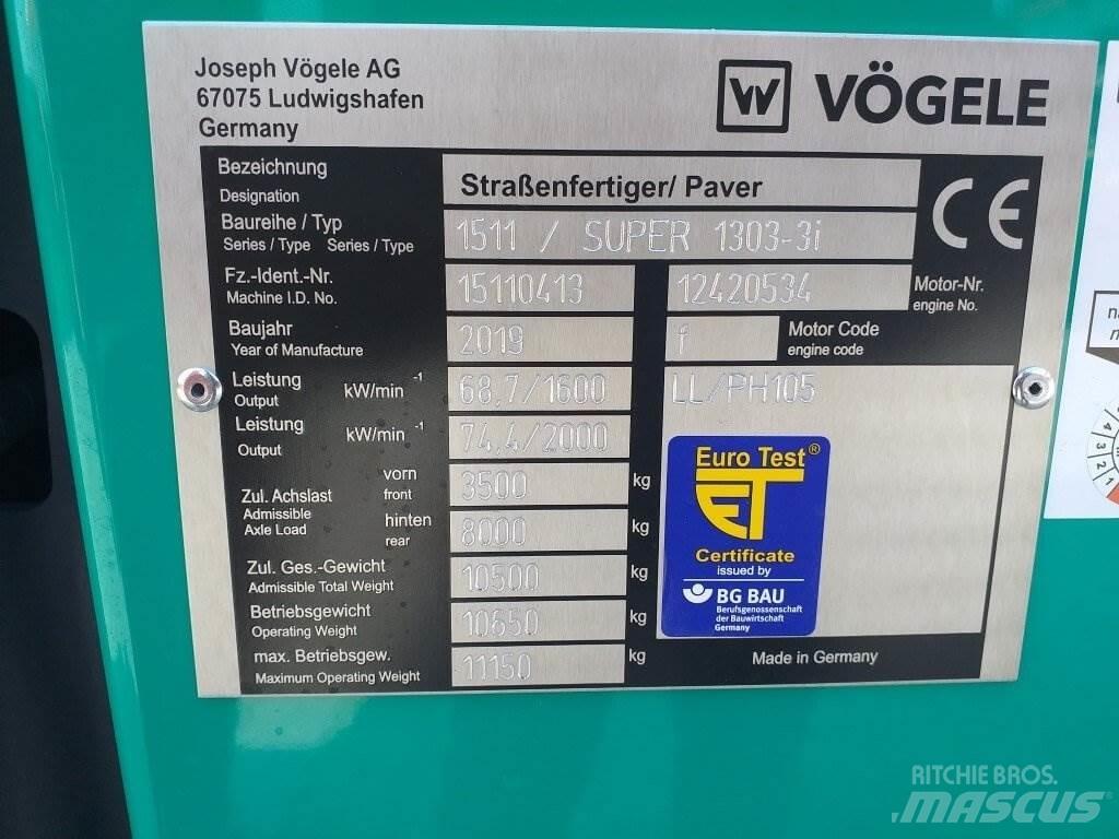 Vögele Super 1303-3i Finišéry