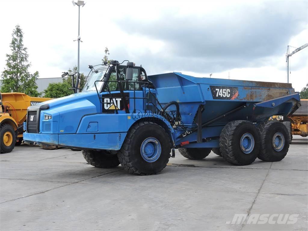 CAT 745C TAILGATE Kĺbové nákladné autá