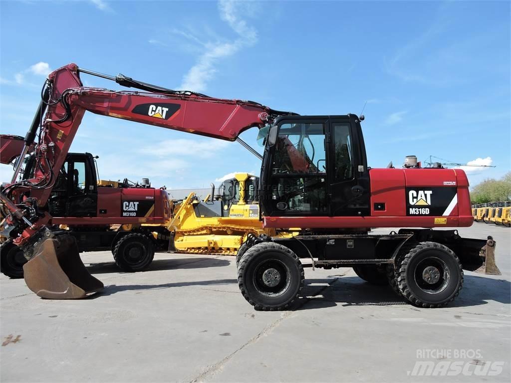 CAT M316D Kolesové rýpadlá