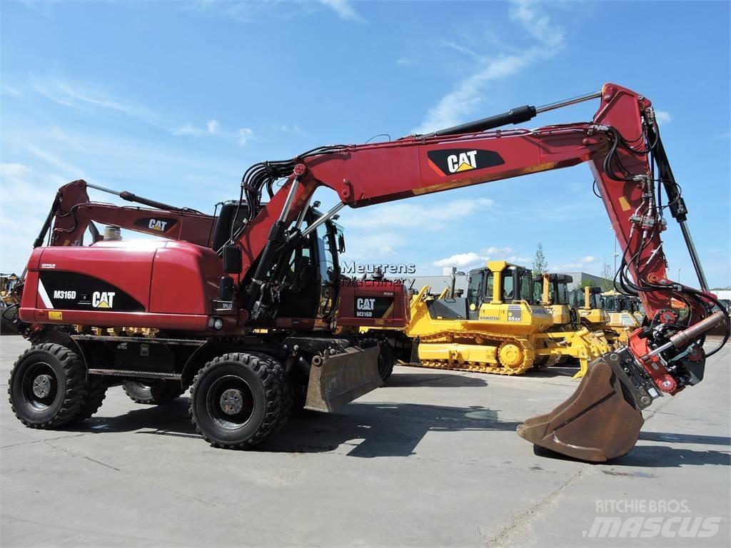 CAT M316D Kolesové rýpadlá
