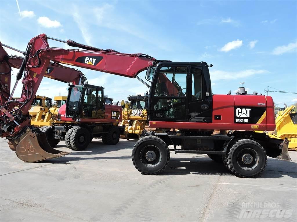 CAT M316D Kolesové rýpadlá