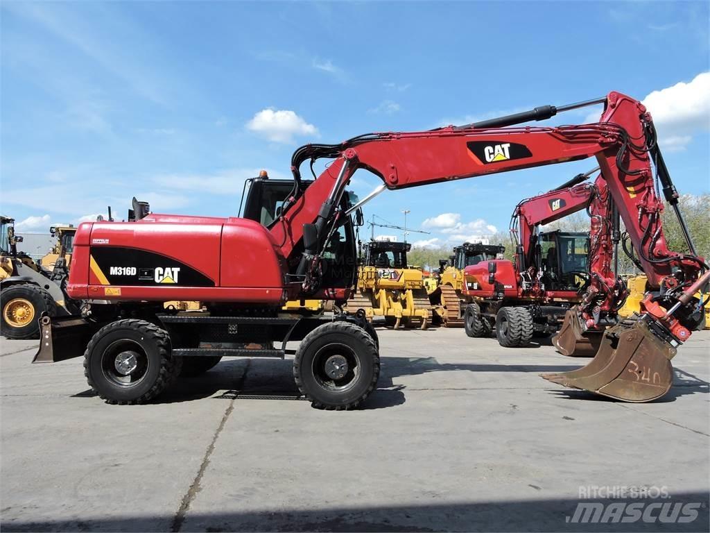 CAT M316D Kolesové rýpadlá