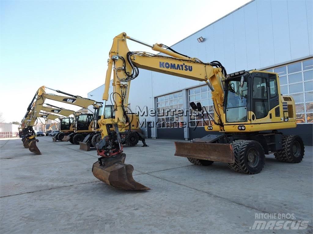 Komatsu PW148 Kolesové rýpadlá