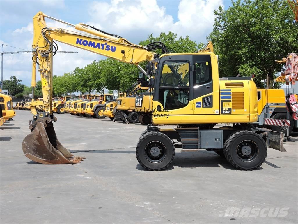 Komatsu PW148 Kolesové rýpadlá