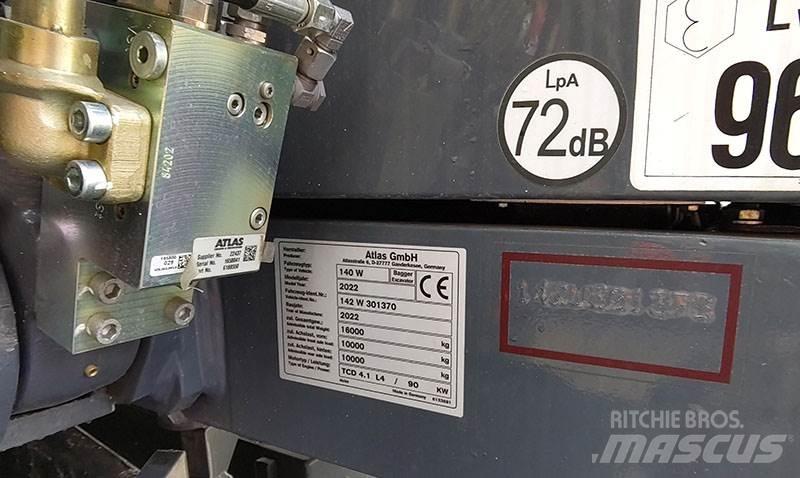 Atlas 140 W Kolesové rýpadlá
