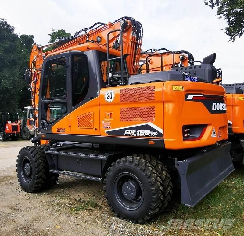 Doosan DX 160 W-7 Kolesové rýpadlá