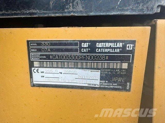CAT 330 Next Gen Pásové rýpadlá