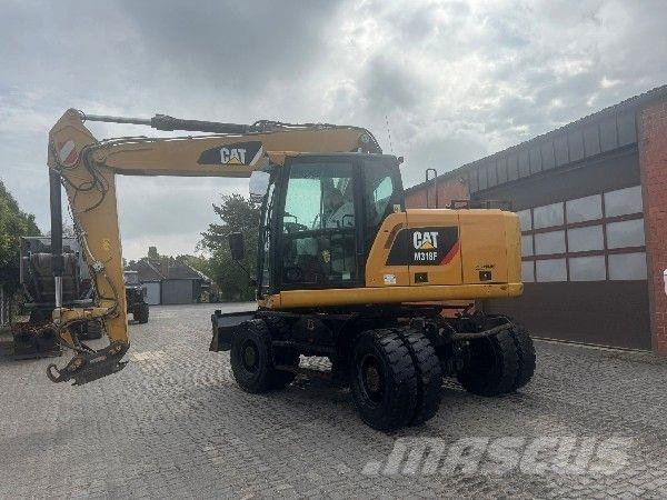 CAT M318F Kolesové rýpadlá