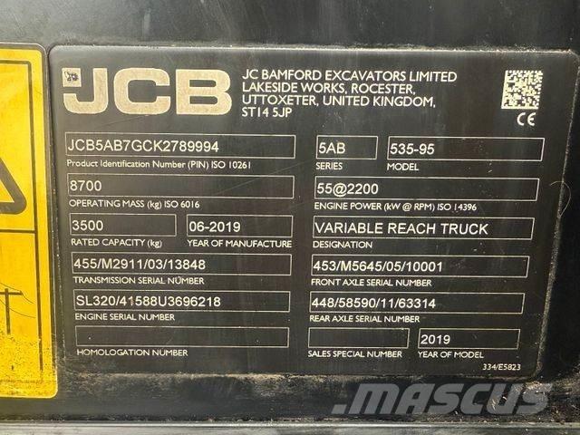 JCB 535-95 Teleskopické manipulátory