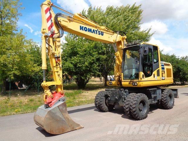 Komatsu PW 160-10 Kolesové rýpadlá