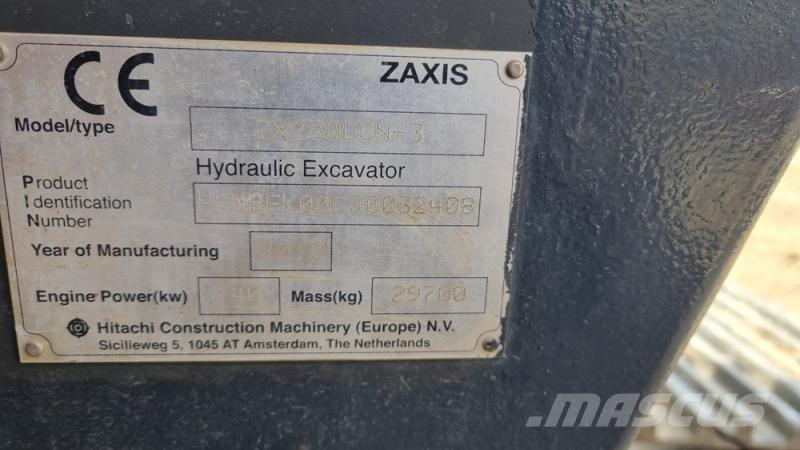Hitachi ZX280 Pásové rýpadlá