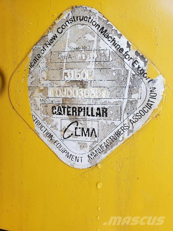 CAT 315CL Pásové rýpadlá