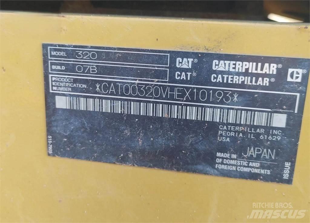 CAT 320 Pásové rýpadlá