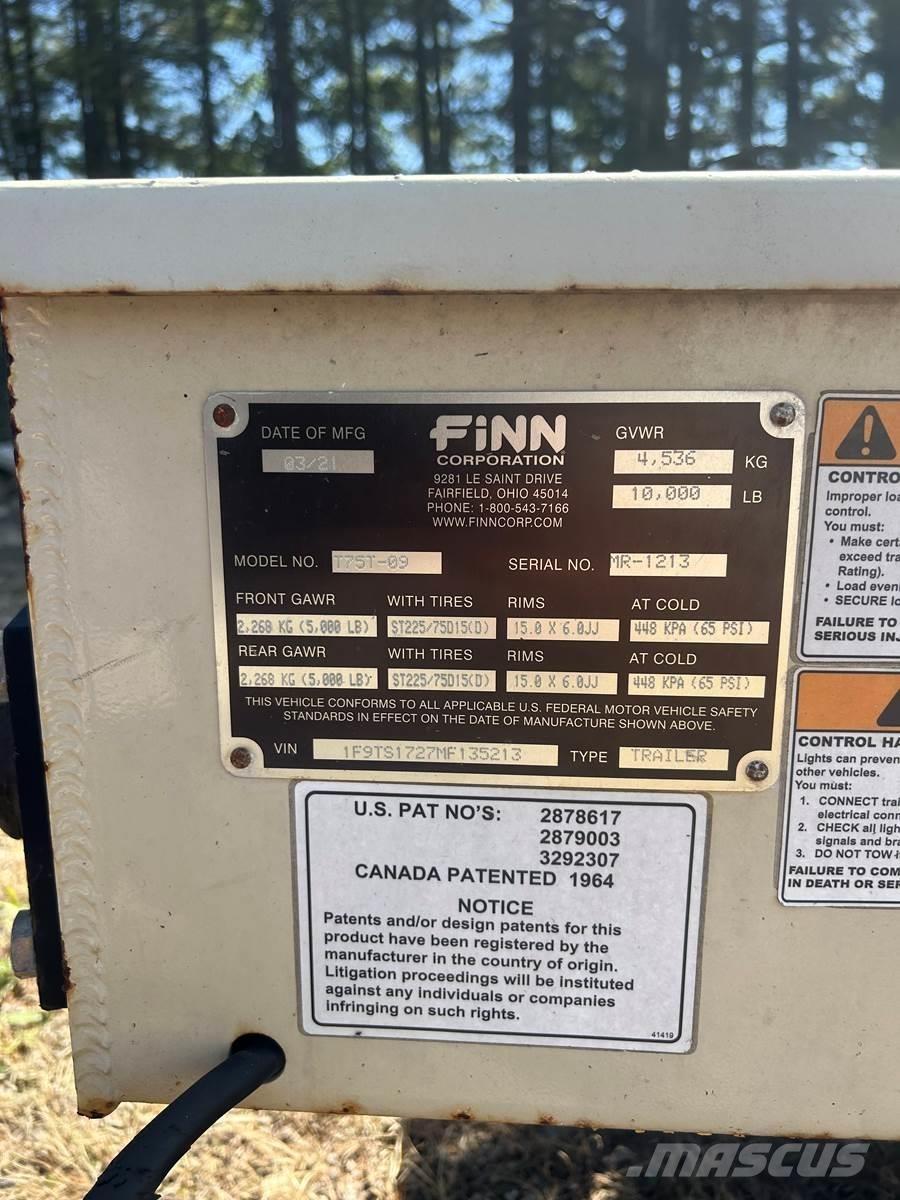 Finn T75T Násypky, dúchadlá a dopravníky