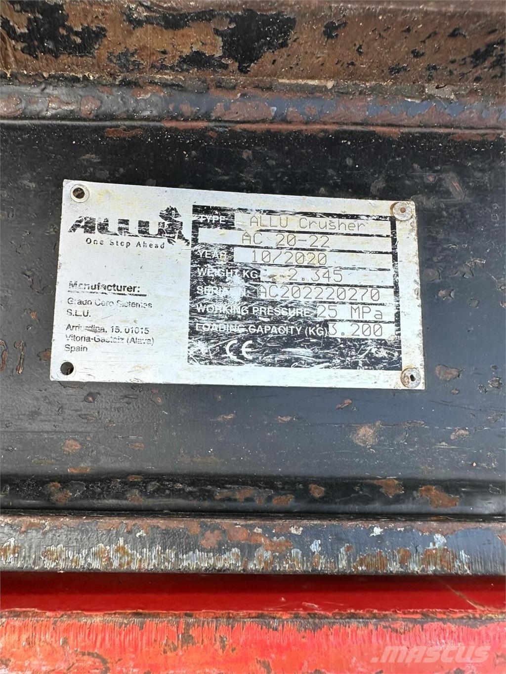 Allu AC 20-22 Stavebníctvo - ostatné