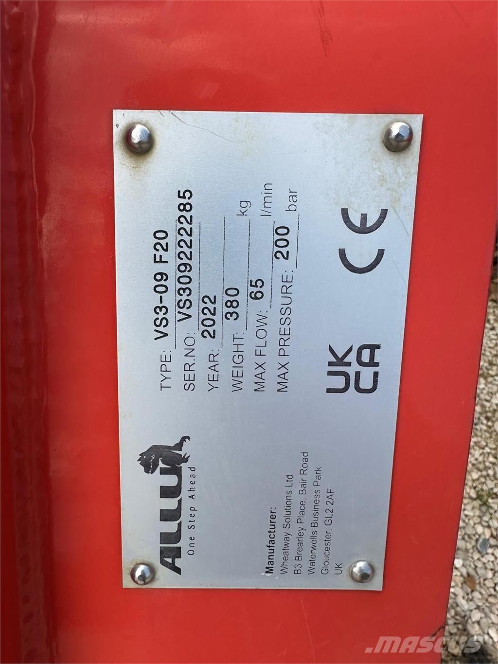 Allu VS 3-09 Stavebníctvo - ostatné