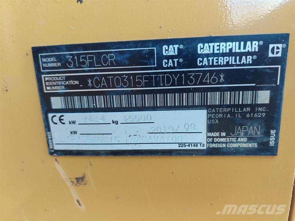 CAT 315FLCR Pásové rýpadlá