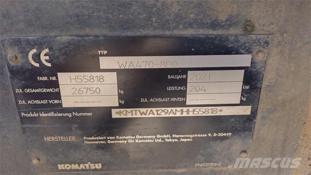 Komatsu WA 470-8 Kolesové nakladače
