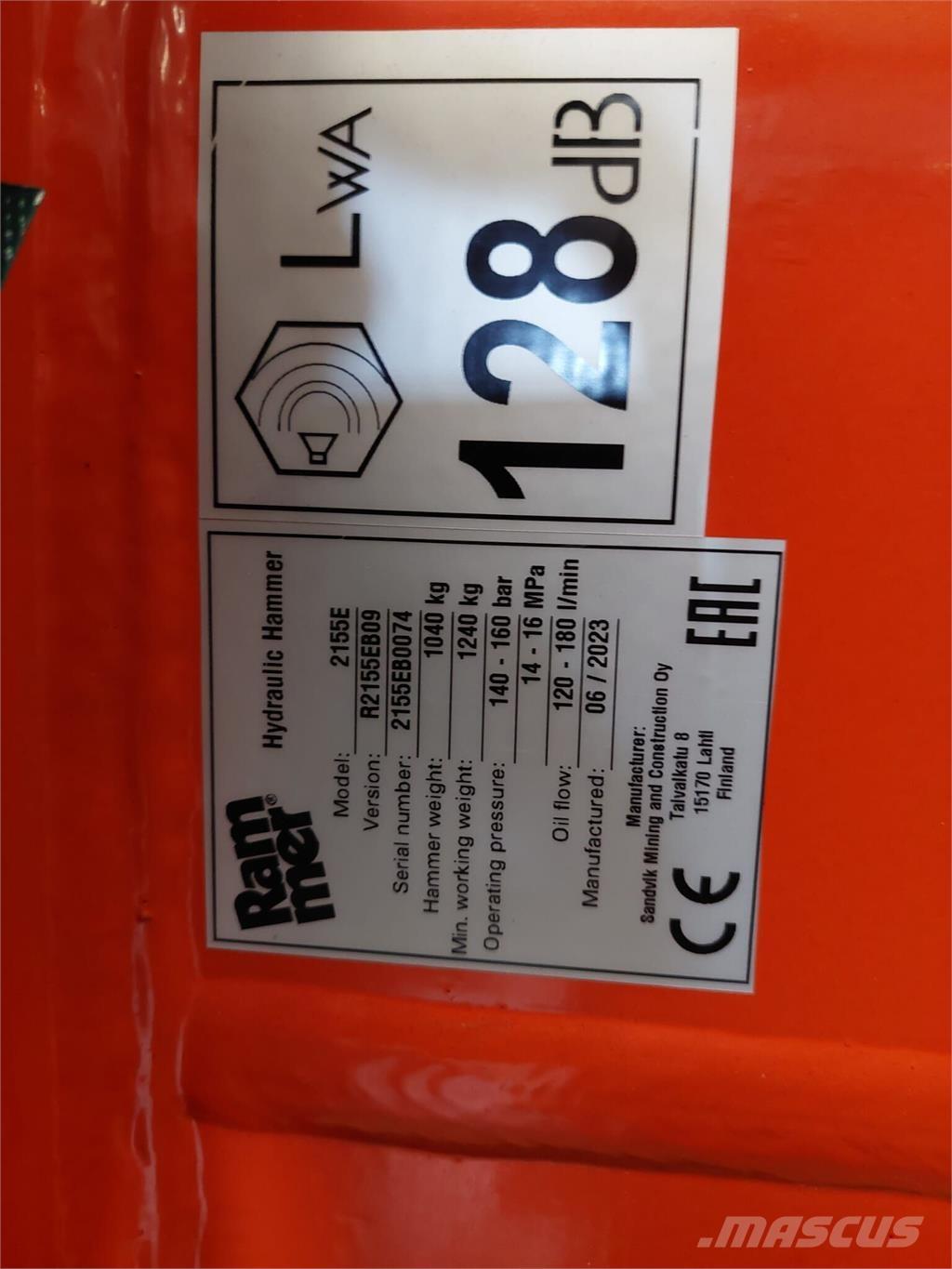 Rammer 2155E Stavebníctvo - ostatné