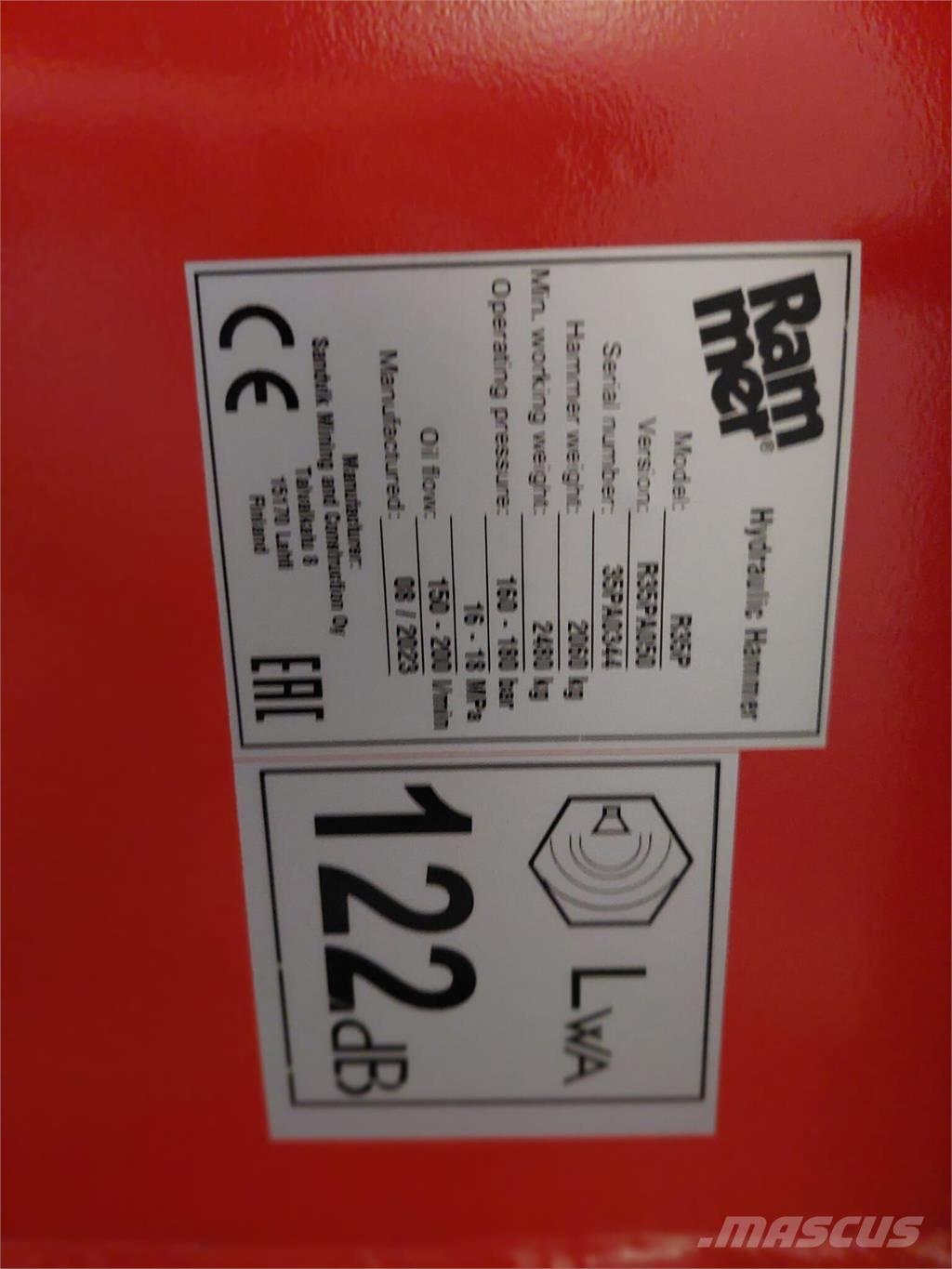 Rammer R35P Stavebníctvo - ostatné