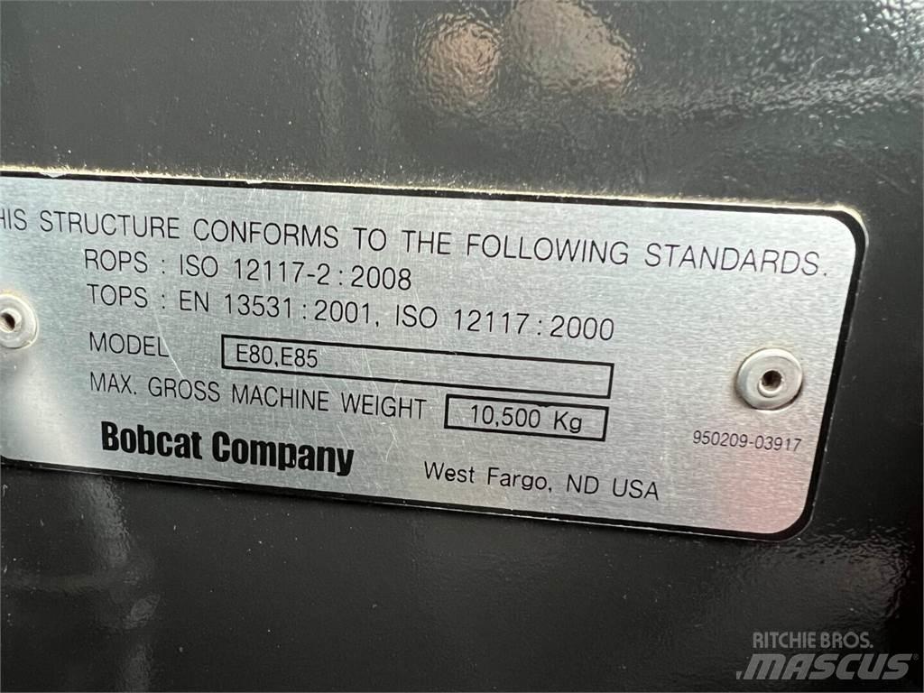 Bobcat E85 Pásové rýpadlá