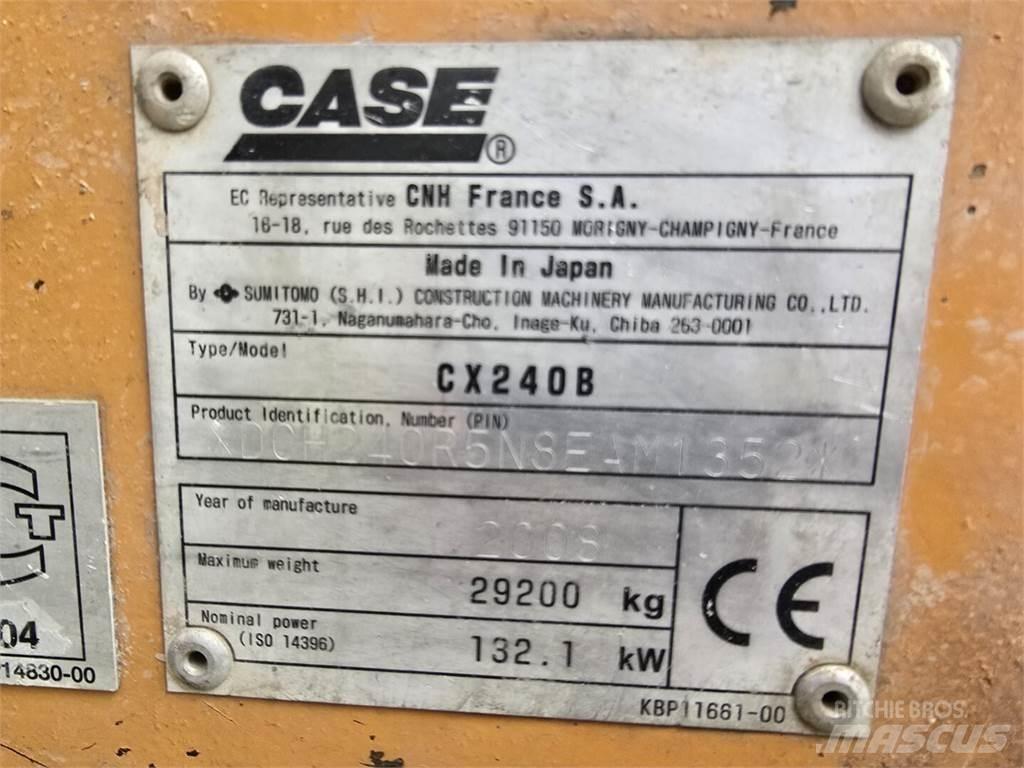 CASE CX 240 B Pásové rýpadlá
