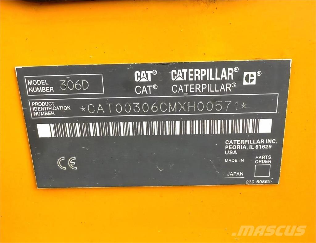 CAT 306D Mini rýpadlá < 7t