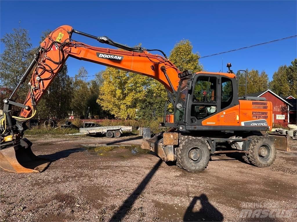 Doosan DX170W-5 Kolesové rýpadlá