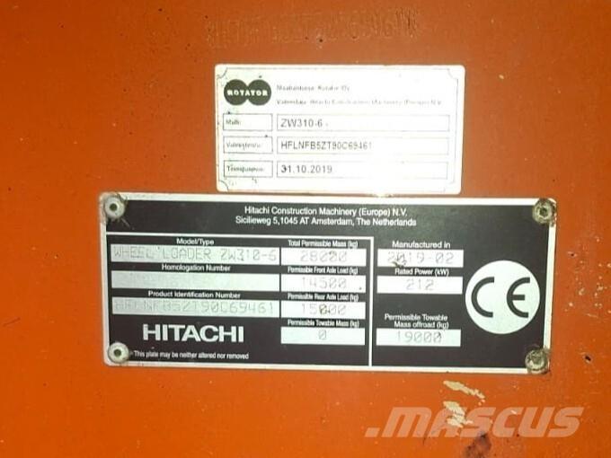 Hitachi ZW 310-6 Kolesové nakladače