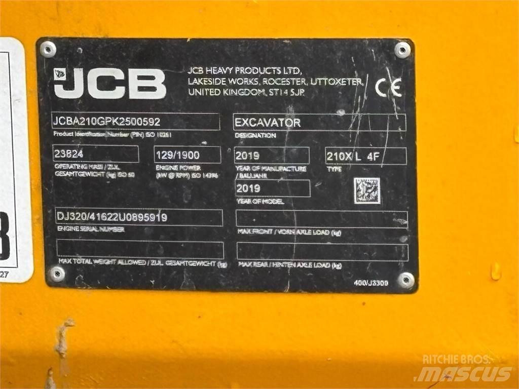 JCB 210 X L 4F Pásové rýpadlá