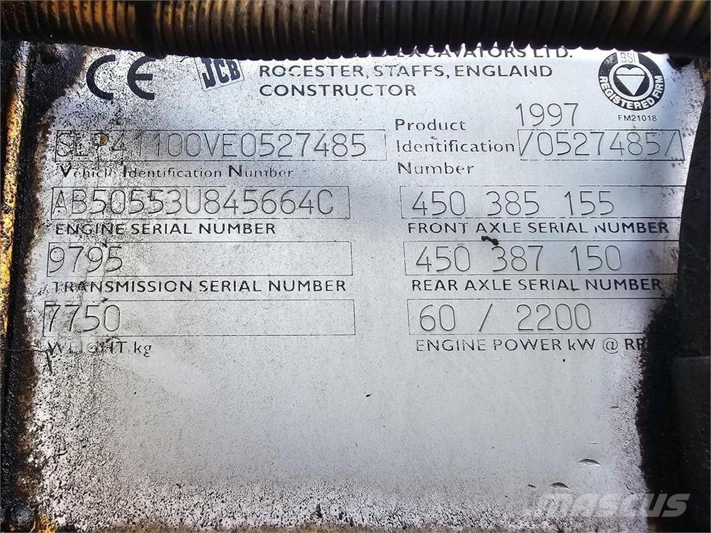 JCB 411 Kolesové nakladače