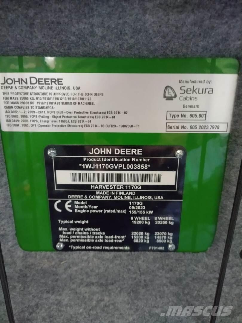 John Deere 1170G Harvestory