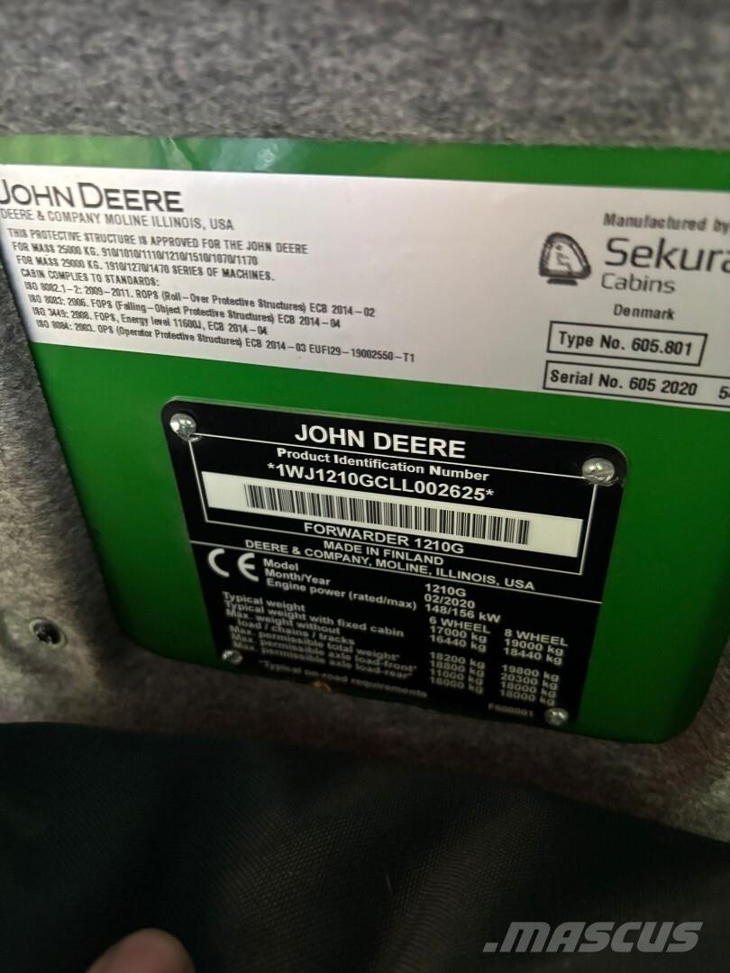John Deere 1210G Lesné traktory