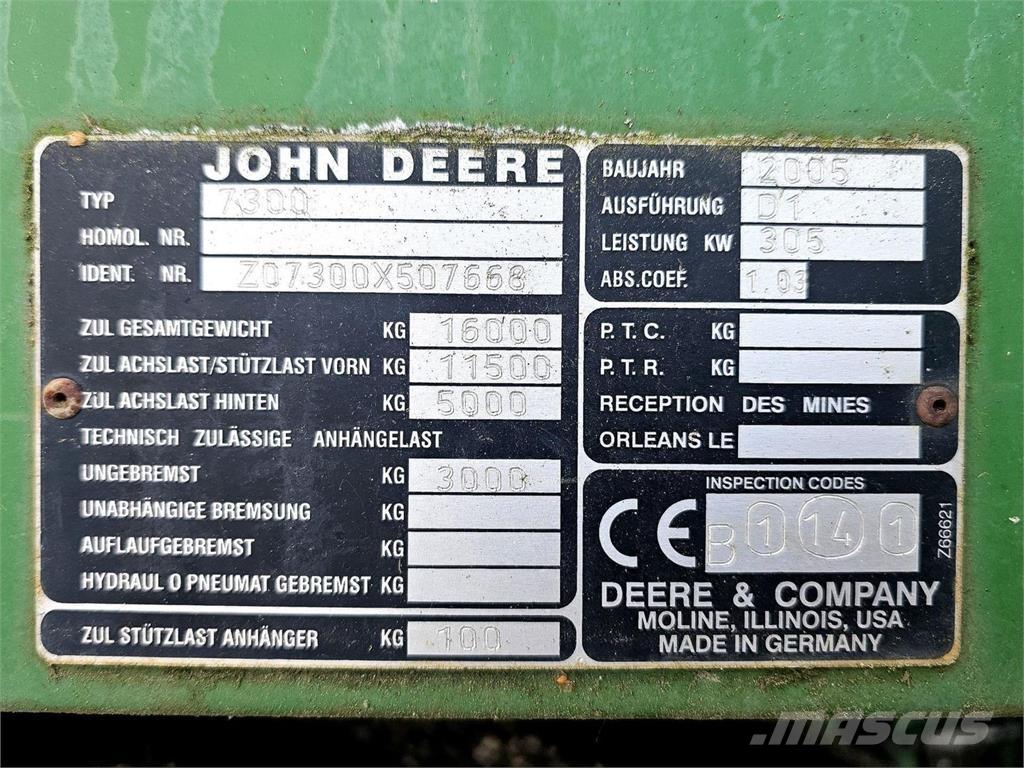 John Deere 7300 Ďalšie poľnohospodárske stroje