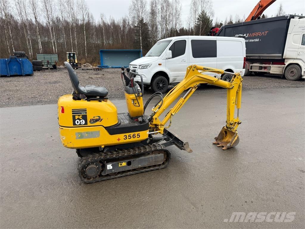 Komatsu PC09 Mini rýpadlá < 7t