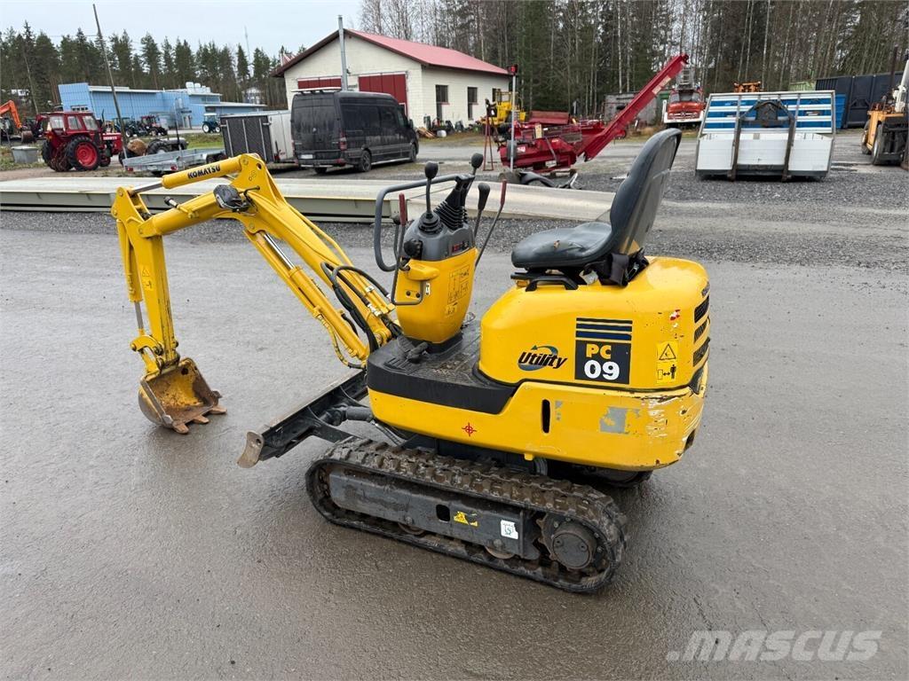 Komatsu PC09 Mini rýpadlá < 7t