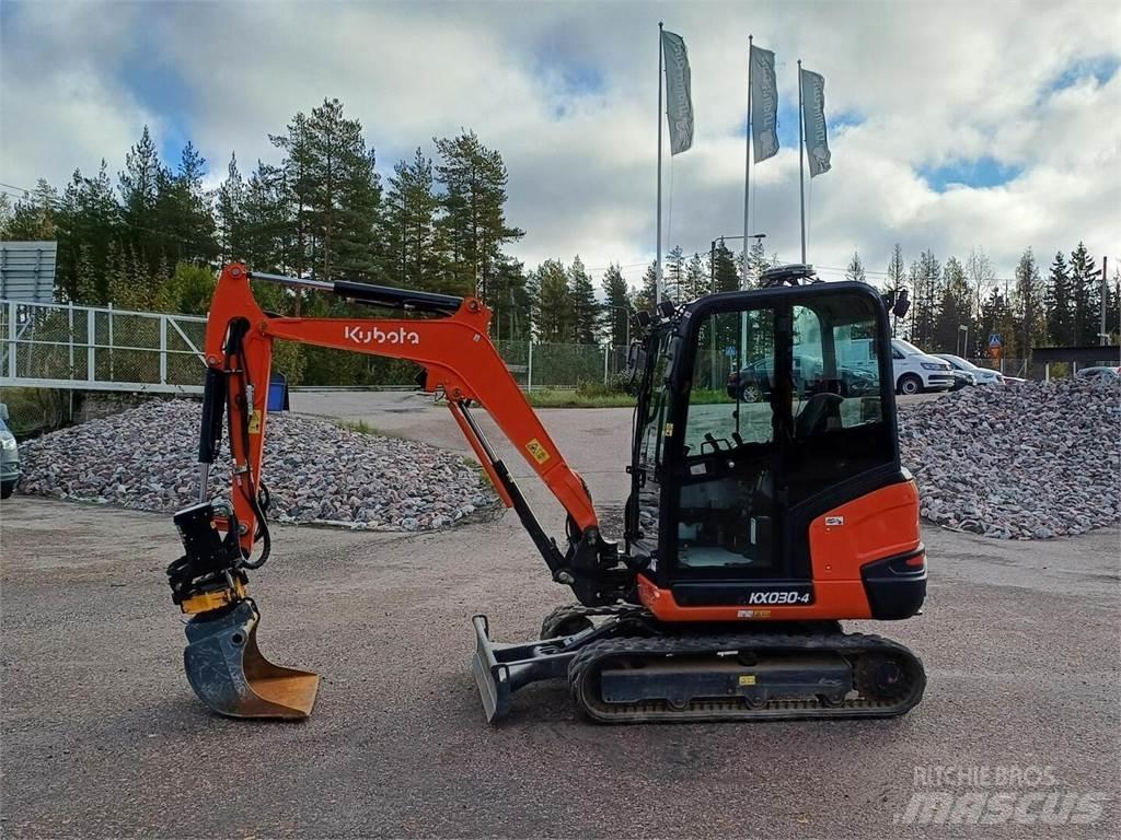 Kubota KX 030-4 Mini rýpadlá < 7t