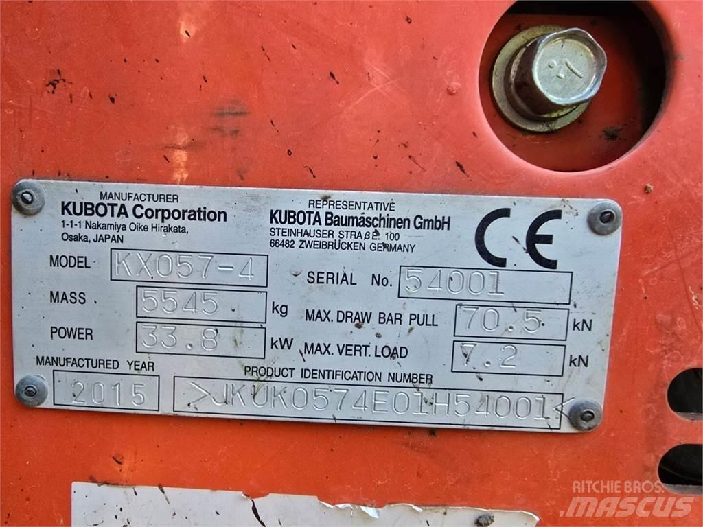 Kubota KX 057-4 Pásové rýpadlá