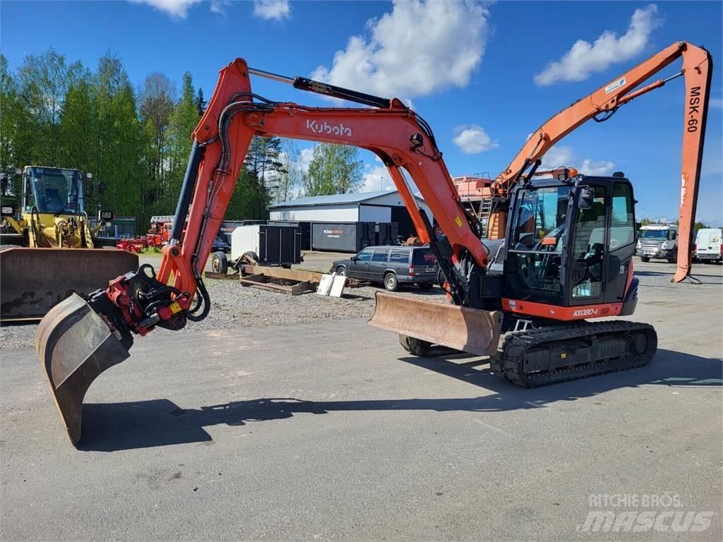 Kubota KX 080-4 Midi rýpadlá 7 t - 12 t