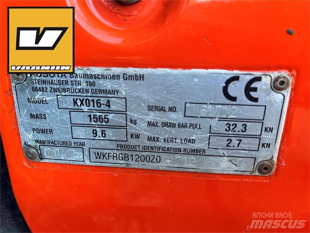 Kubota KX016-4 Mini rýpadlá < 7t
