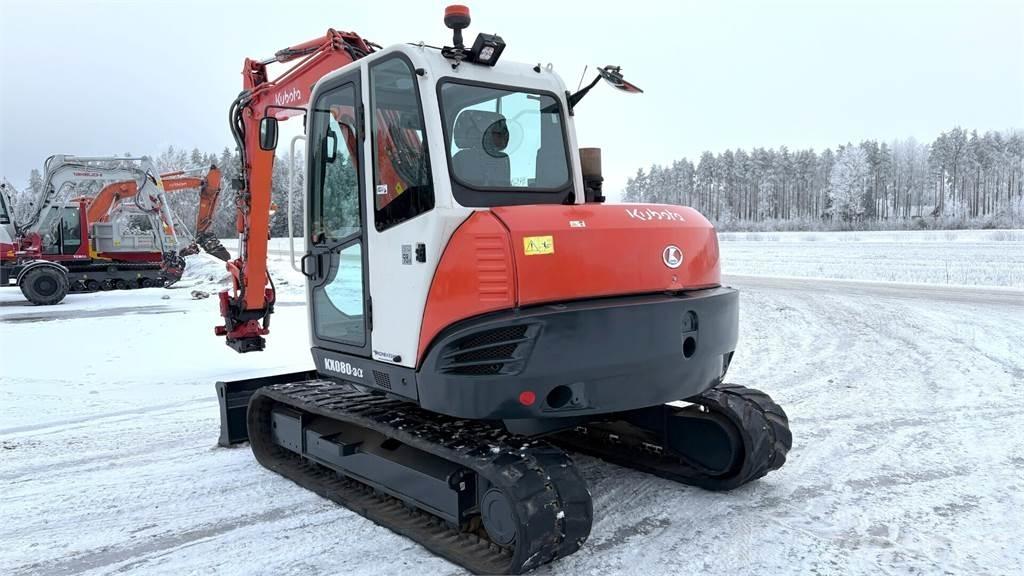 Kubota KX080-3 Midi rýpadlá 7 t - 12 t