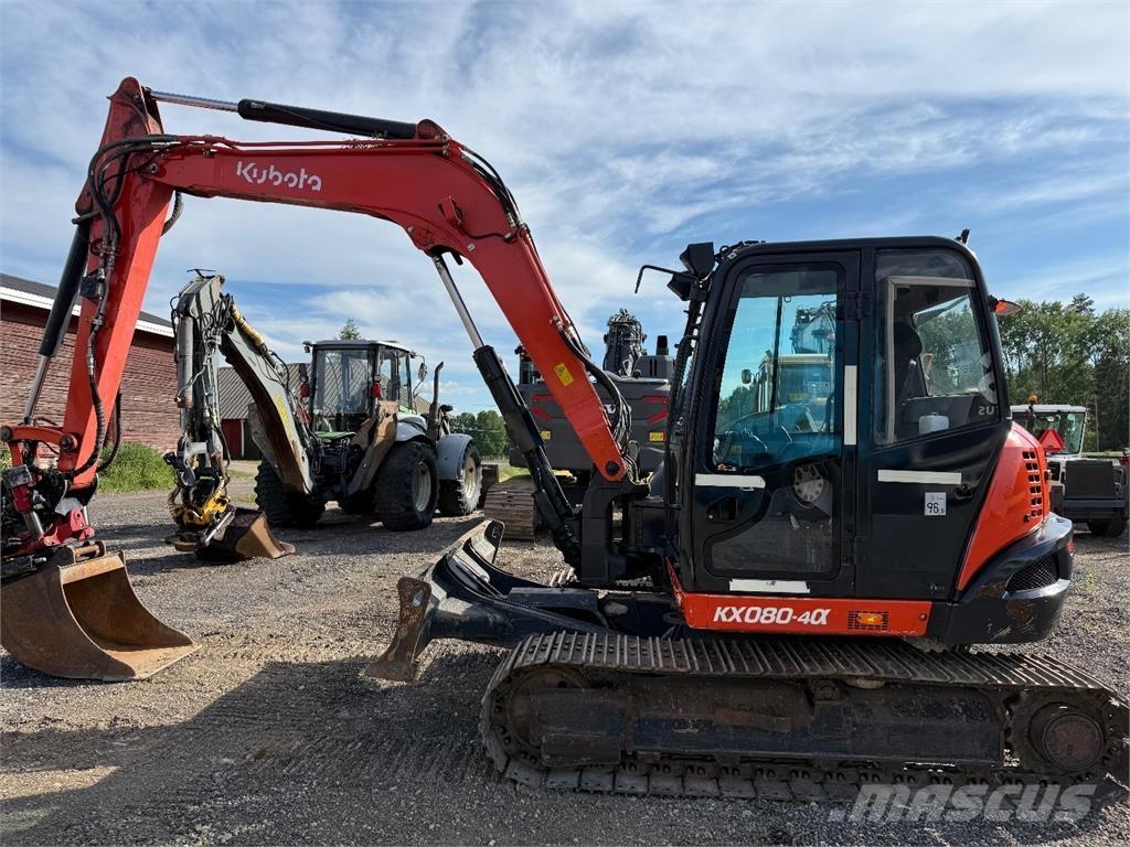 Kubota KX080-4 Midi rýpadlá 7 t - 12 t