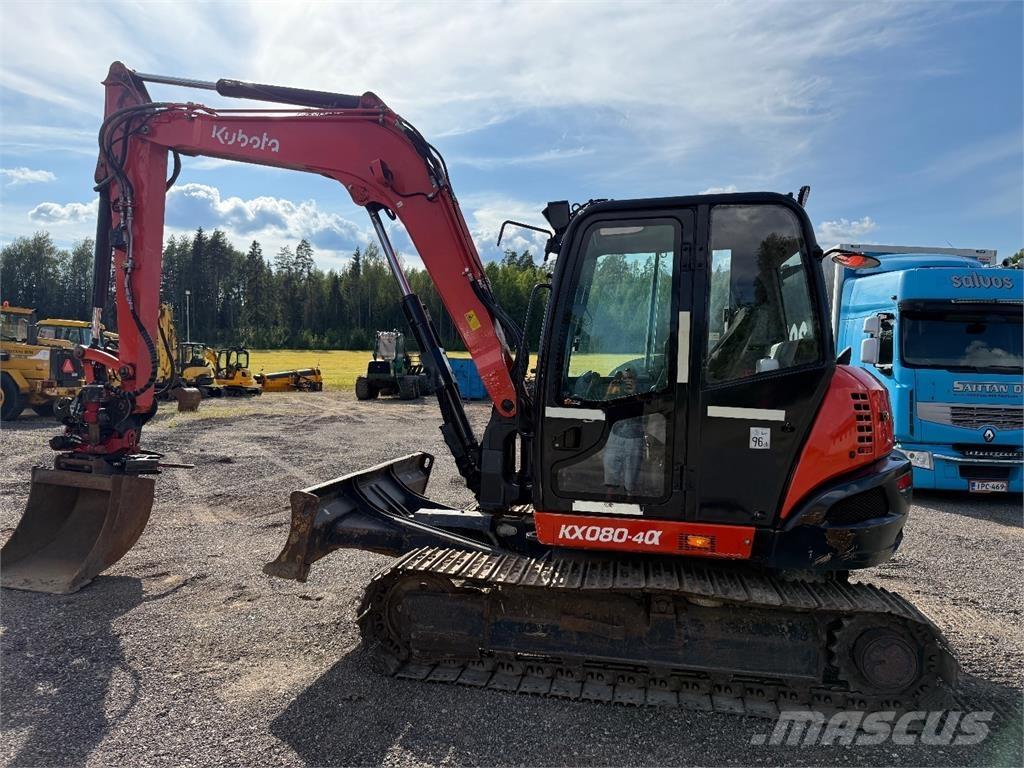 Kubota KX080-4 Midi rýpadlá 7 t - 12 t