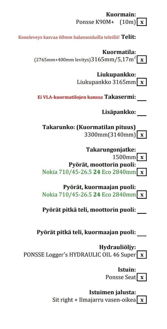 Ponsse Elk 8WD Lesné traktory