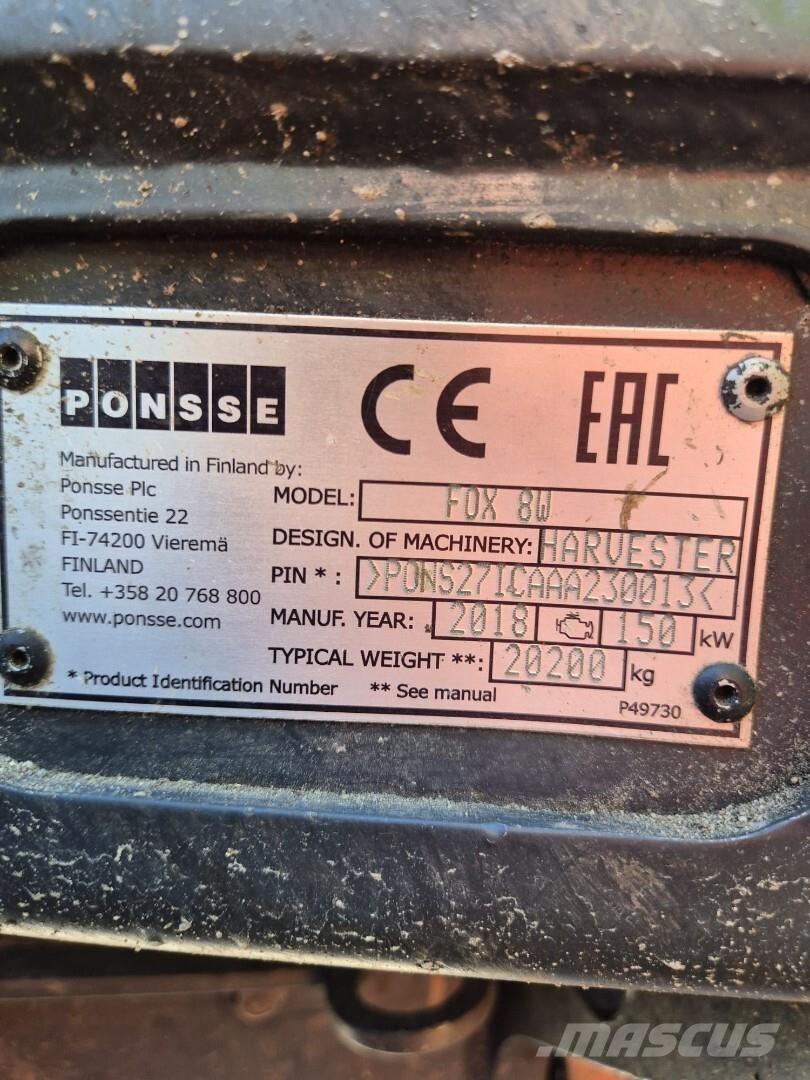 Ponsse Fox 8W Harvestory